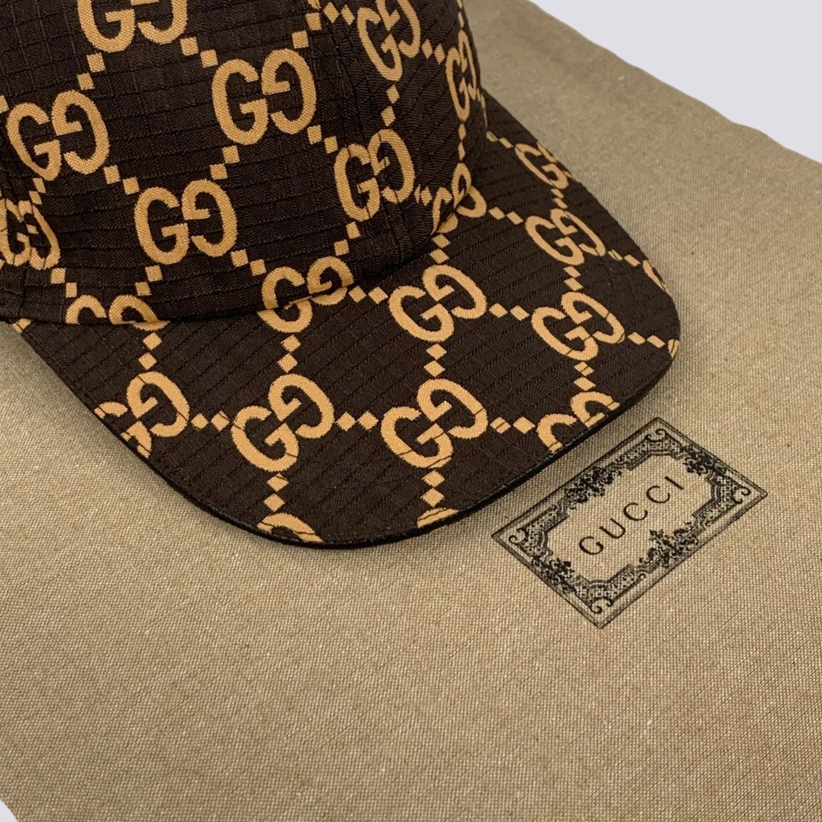 Gucci GG Monogram Ripstop Polyester Cap Designer Baseball  display picture 1