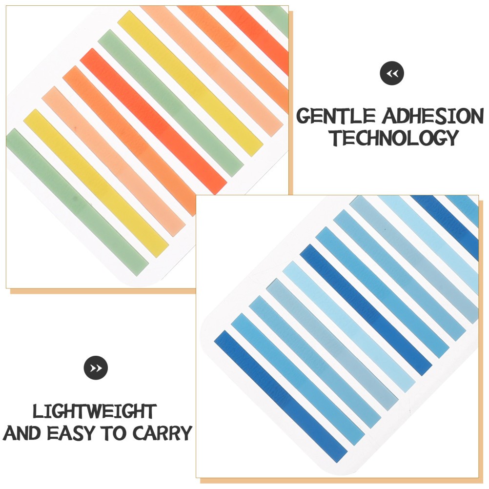 5 Sets Reading Index Post Clear Sticky Tabs for Annotating Books