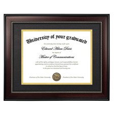 11x14 Diploma Frame with High Definition Glass, Display 8.5x11 Certificate wi...