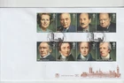 GB 2014 Prime Ministers Grantham SHS STUART FDC with insert unaddressed