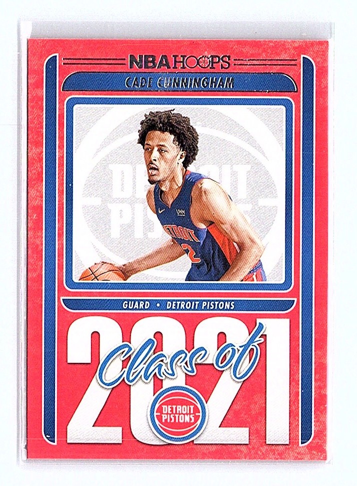 2021-22 Panini NBA Hoops Class of 2021 Cade Cunningham #1 Rookie