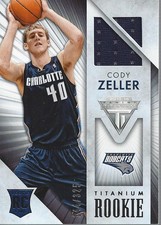 2013-14 Panini Titanium Rookie Jerseys #4 Cody Zeller Jersey /325 - BSK
