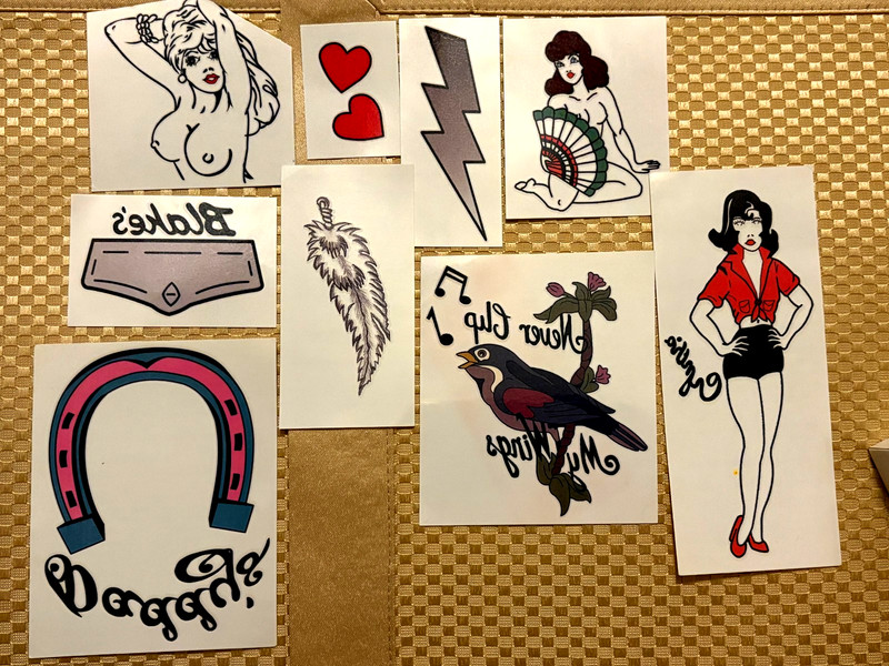 Amy Winehouse Temporary Tattoo Set Long Lasting and Bold Colors Very Life Like
