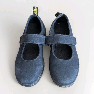 Dr. Martens Berry Mary Jane Shoes Girls Black Slip On Comfort Size 2