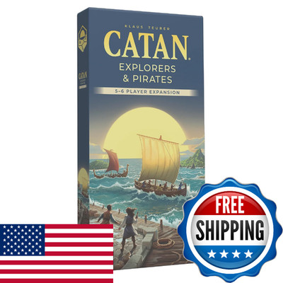 CATAN Explorers & Pirates 5-6 Player Expansion (6th Edition) Add More Players to