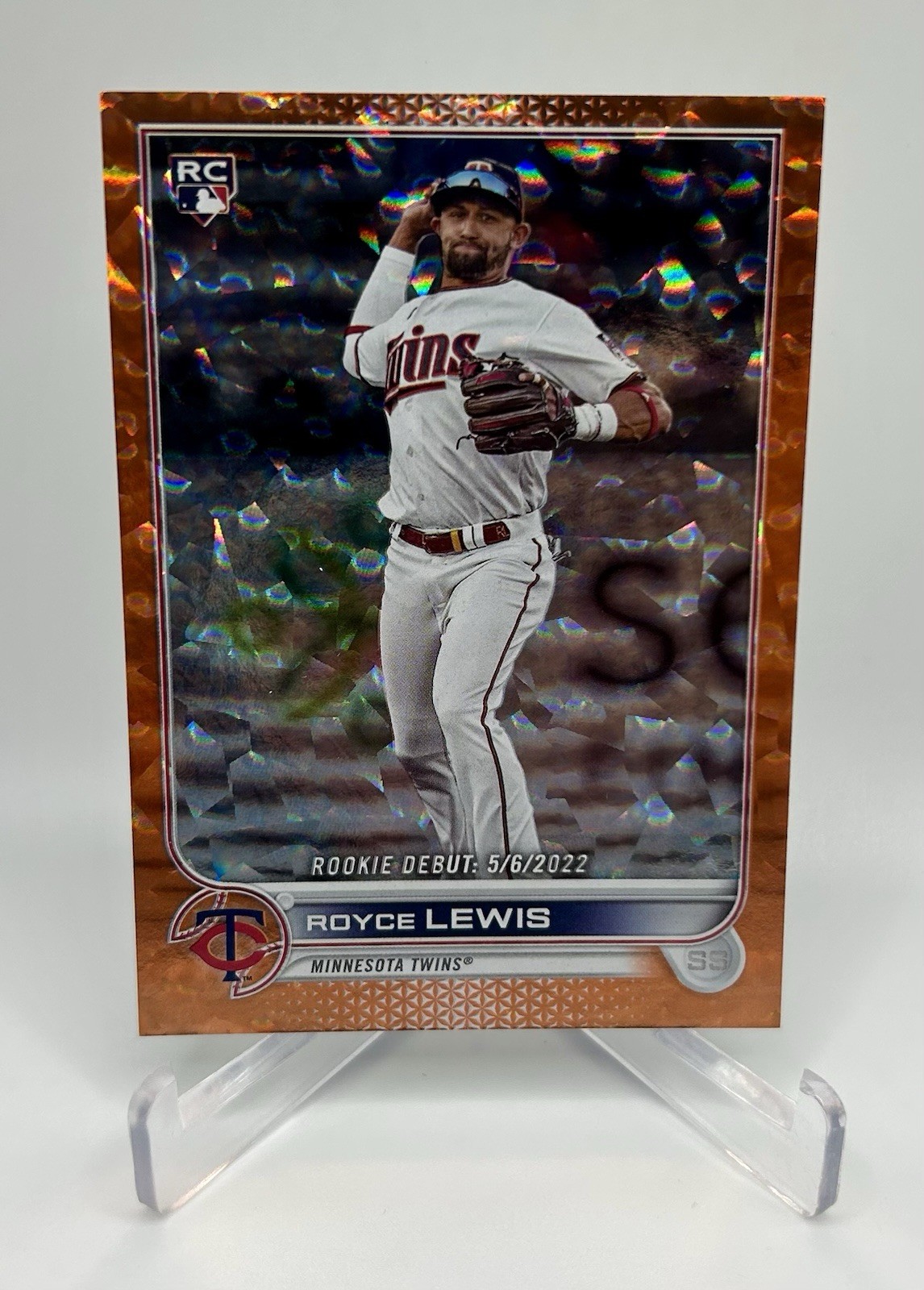 2022 Topps Update Royce Lewis #US149 Orange Foil /299 Rookie Debut Twins
