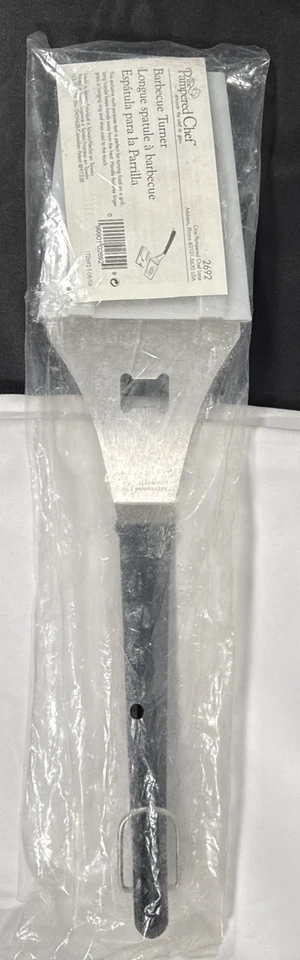 Pampered Chef Barbecue Turner Long Handled Spatula #2692 BBQ with Cover NWT - Image 2 of 4