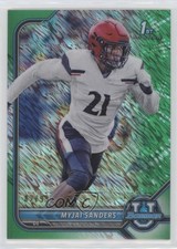 2021 Bowman U Chrome Prospects Green Shimmer Refractor 82/99 Myjai Sanders w6g