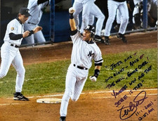 Derek Jeter New York Yankees 01 WORLD SERIES HR SIGNED CALL BY JOE BUCK MUST SEE