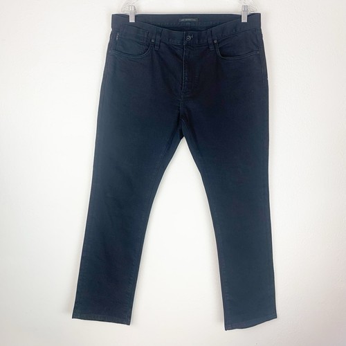John Varvatos Jeans Mens 36 Bowery Black Slim Straight 36x29 Stretch Denim Pants