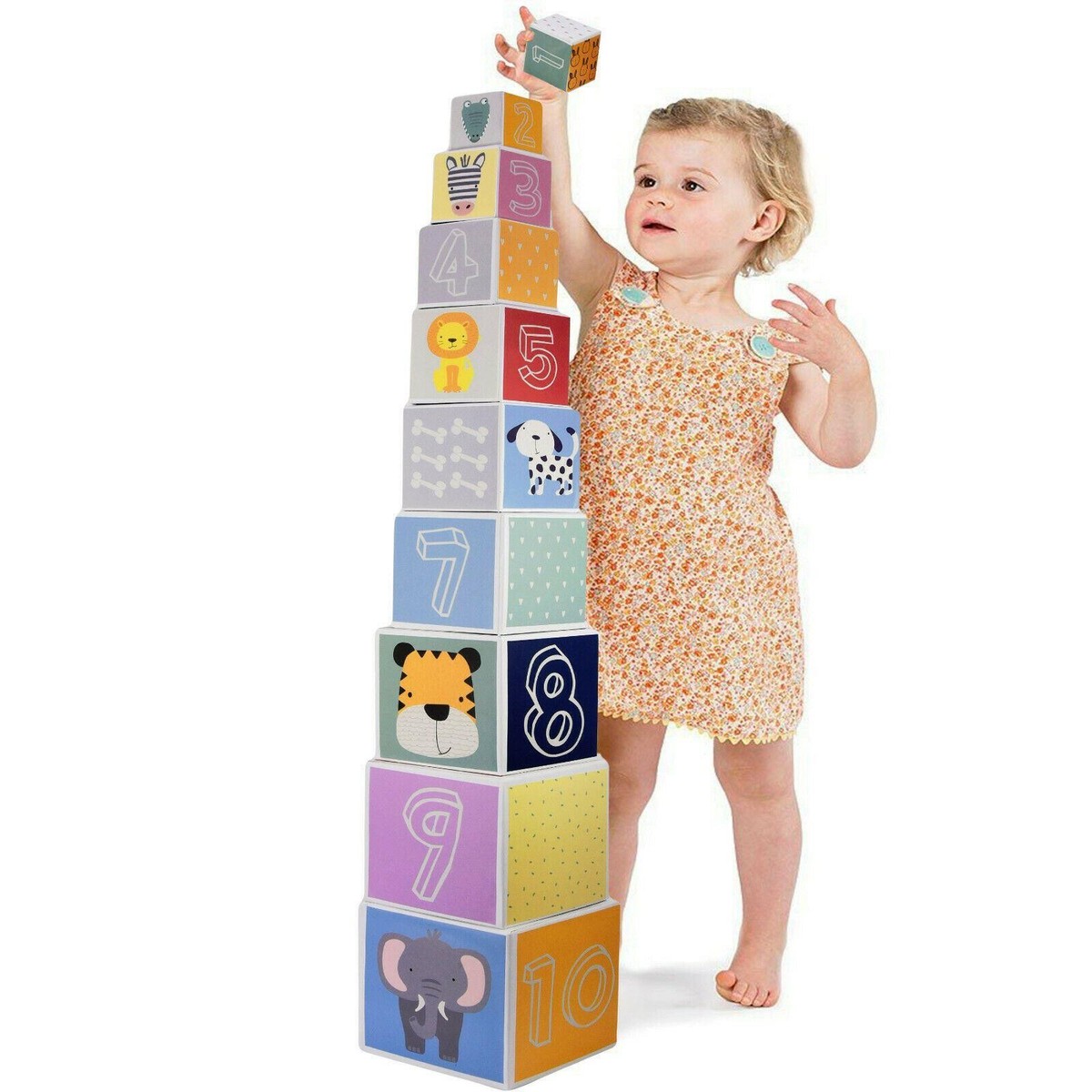 Kids Nesting Stacking Blocks Memory Game Set Puzzle Set