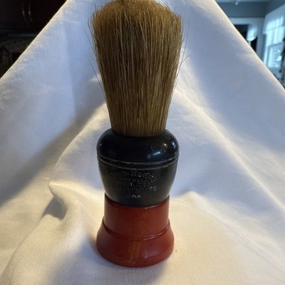 Ever Ready Vintage Shaving Brush Bakelite Orangish Red Base