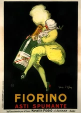1922 Vintage Poster Fiorino Asti Spumante Jean D'Ylen CAPPIELLO Art 112x155cm