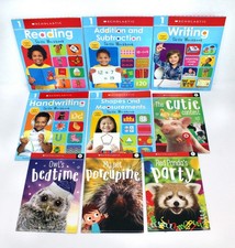 9 Scholastic Skills Workbooks  Early Learners Grade 1 Writing Math Reading