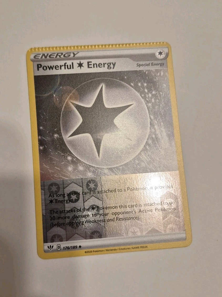 CRIMP ERROR!! Pokemon Powerful C Energy 176/189 TCG Reverse Holo
