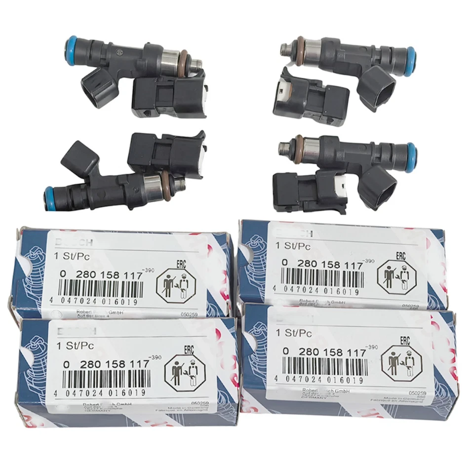 4X 52lb 550cc Fuel Injectors Bosch Fits For EV14 Audi A4 Golf Jetta Passat NEW - Image 2 of 4