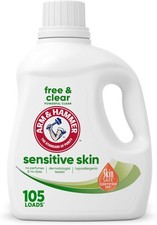 ARM & HAMMER Sensitive Skin Free & Clear Liquid Laundry Detergent, 105 fl oz, 10 0.15 per gallon