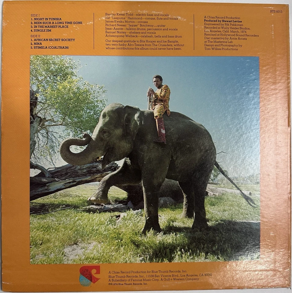 Masekela - I Am Not Afraid 1974 Blue Thumb (BTS 6015) - Image 2 of 4