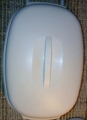 Tupperware 4 Piece Rice Vegetable Steamer in tan /beige #1273-4 Vintage
