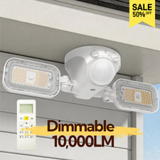 SANSI 10,000LM Dimmable LED Motion Sensor Light 70W IP65 Floodlight Outdoor Lamp