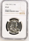 1956 T2 Proof Franklin Half Dollar NGC PF67