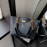 New Presbyopia Handbag Texture Soft Leather Large Capacity Tote Women Bag with H