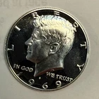 Photo of a 1969-S Kennedy Half Dollar Proof from an eBay listing that sold on Jul 21, 2026