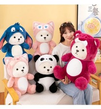 30/50cm Cute Animal Costume Bear Plush Soft Doll Toy Gift for Kids Girls