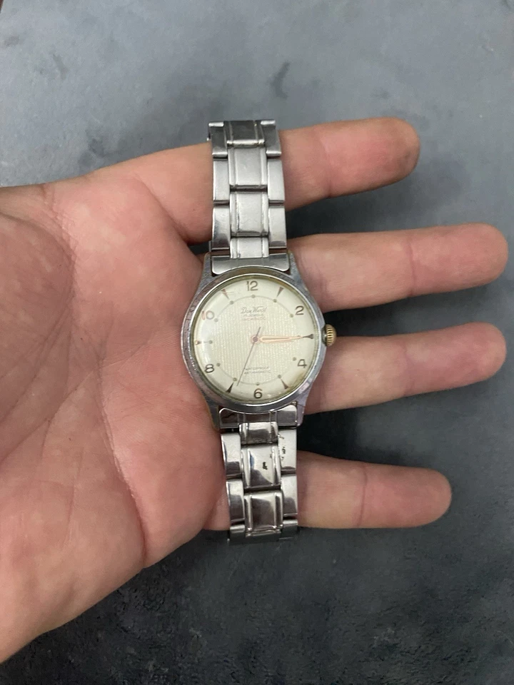 VINTAGE Dom-Watch Geneve 17J Stainless Steel Swiss 22 mm RUNNING - Изображение 3 из 4