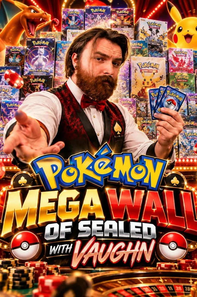 🎉POKEMON MEGA WALL OF SEALED WITH VAUGHN! 🎉