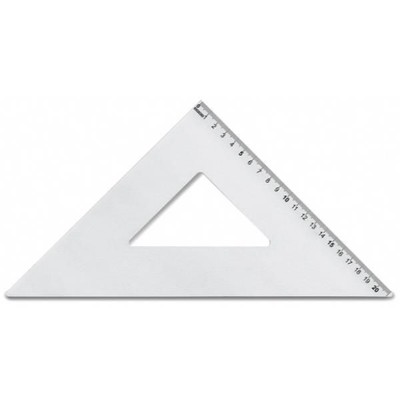 Offerta! SQUADRA IN PLASTICA FORMATO 45 GRADI - 30 CM