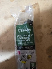 SharkBite 1/2” Push x 1/2” NPSM x 20” Angle Stop Valve Faucet Connector 24657