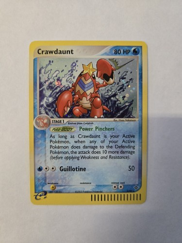 Pokémon TCG Crawdaunt EX Dragon Holo Rare Card 3/97