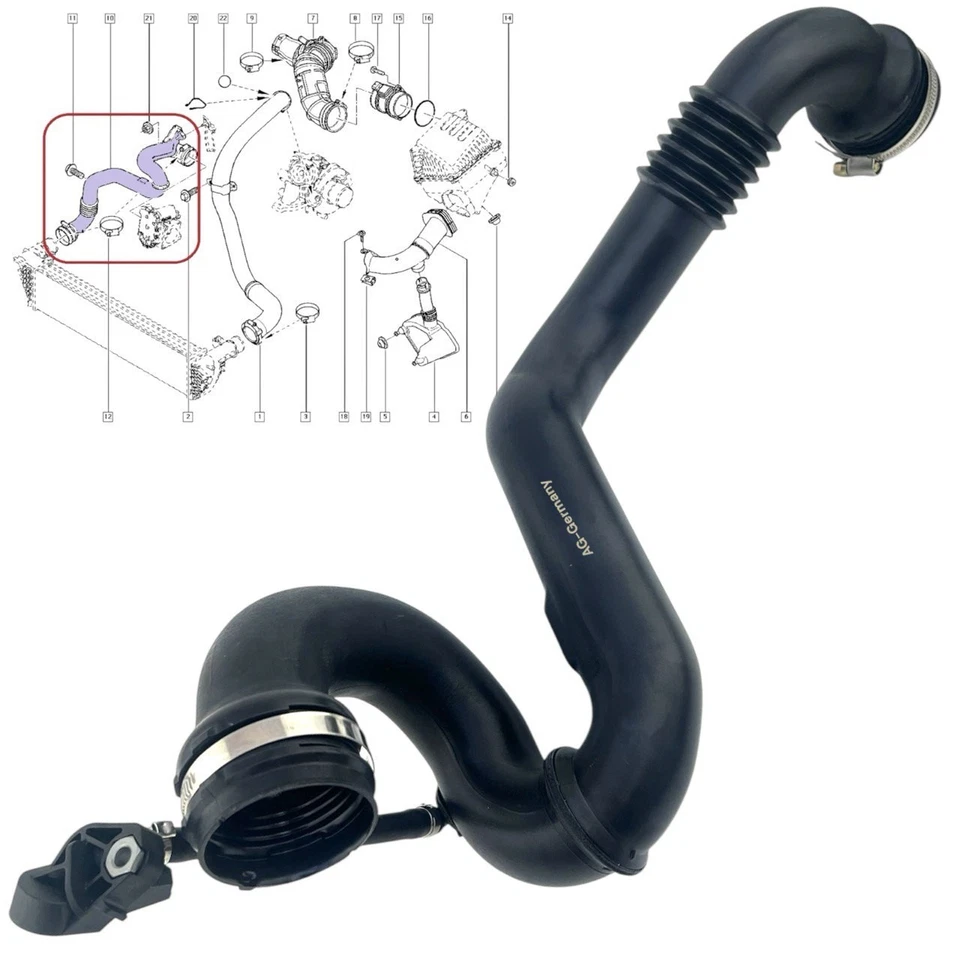 Original AG® Turboschlauch für Renault Vel Satis 2.0 dCi 8200907826 - Bild 3 von 4