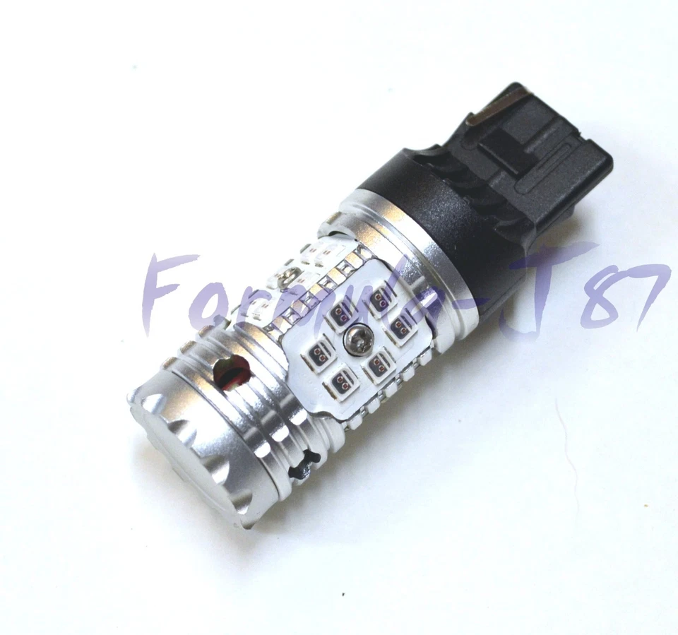 Hyper Flash Free LED Light 7440 Red Two Bulbs Rear Turn Signal Replacement Stock - Image 4 of 4