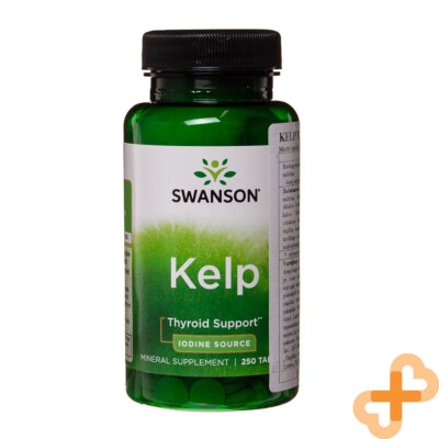 SWANSON Kelp 225mcg Jod Quelle Für Schilddrüse 250 Tabletten Mineral