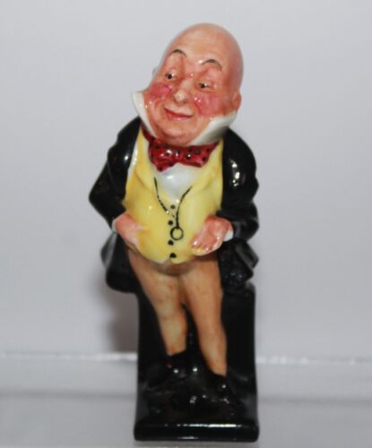 ROYAL DOULTON MINIATURE CHARLES DICKENS COLLECTION MICAWBER FIGURE - Picture 1 of 8