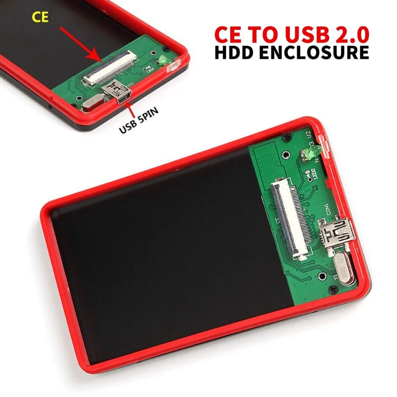 ZIF/CE to USB 1.8"in 40Pin HDD External Hard Drive SSD Converter Enclosure Case - Image 2 of 4