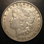 1896-O $1 Morgan Silver Dollar AU details - scratches on reverse