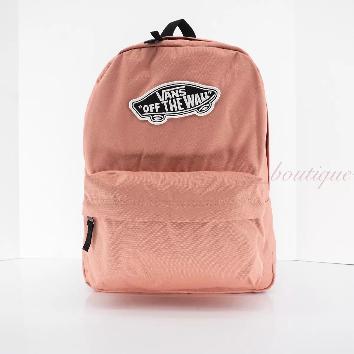 NWT New Vans Realm Backpack School Travel Bag VN0A3UI6ZLS Rose Dawn Black eBay