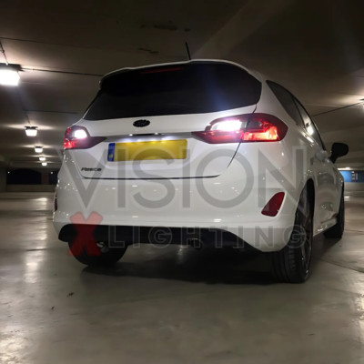 Ford Fiesta VII MK8 2017-2024 Upgrade Birnen Rückwärtsgang LED weiß 300% hell Canbus