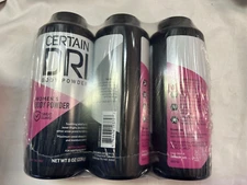 3-Pack Certain Dri Body Powder for Women Maximum Sweat Absorption