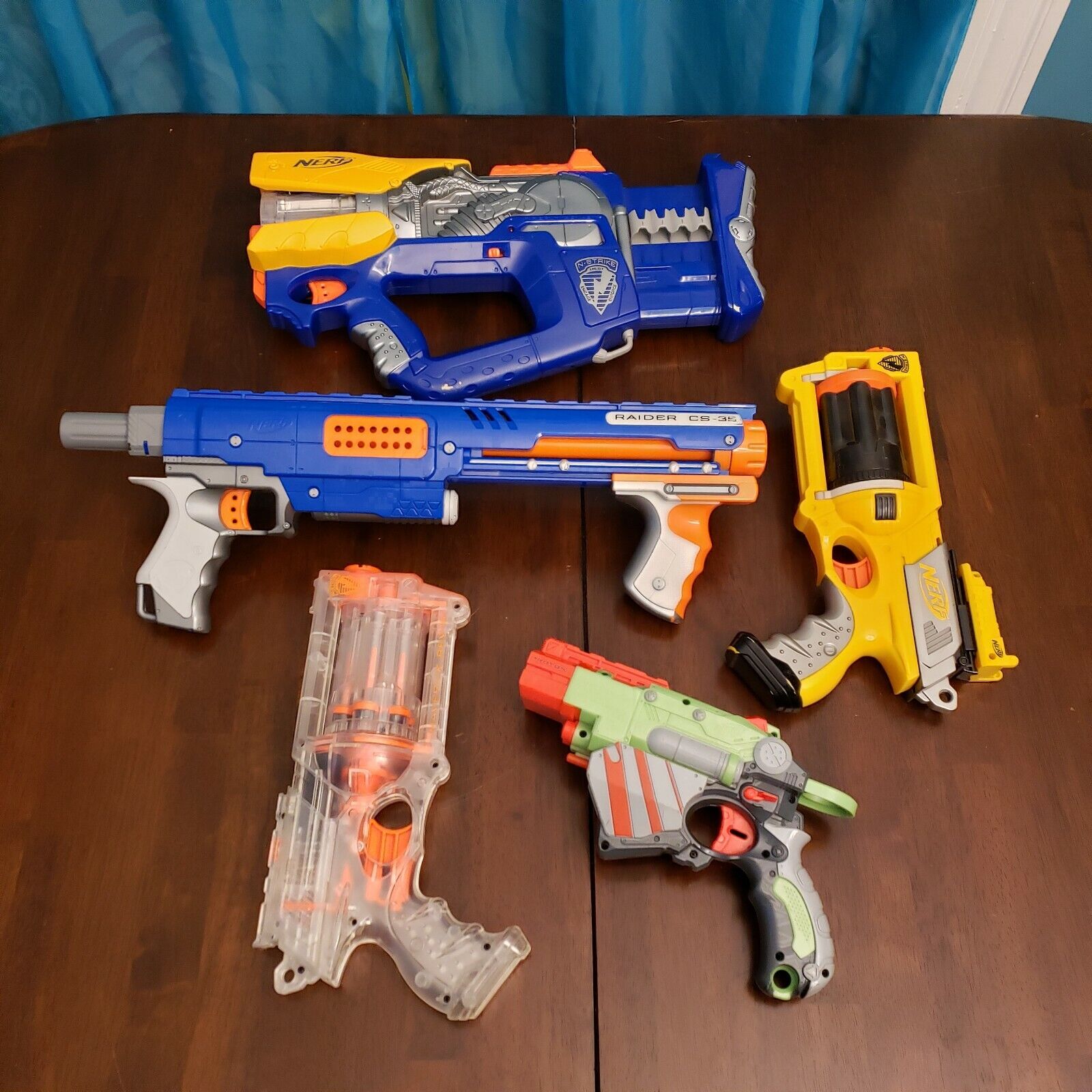 Forenkle virksomhed butik Nerf Gun Blaster Lot Raider CS-35, Maverick REV-5 Rev 8 and more | eBay