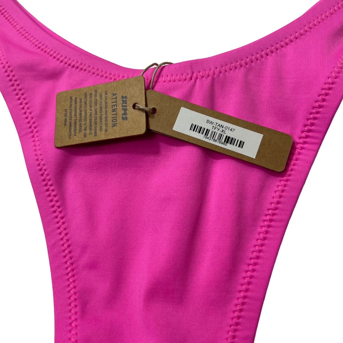 SKIMS Swim Micro Tanga Bikini Bottom Taffy XL | eBay