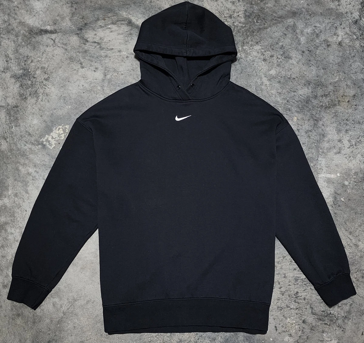 Vintage Nike Center Swoosh Hoodie Menu0026#039;s 2XL Black Center Check Travis  Scott | eBay