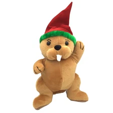 Sugar Loaf Plush Beaver Elf Hat Vintage 1998  Stuffed Animal 10"