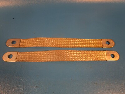 LOT OF 2 Quick Cable 7401-001, 4 GA 9'' Strap, Lug-to-Lug