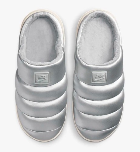 Nike 'Burrow' SE Slip On Metallic Silver Women 8M/Men 7M Brand New - Picture 3 of 5