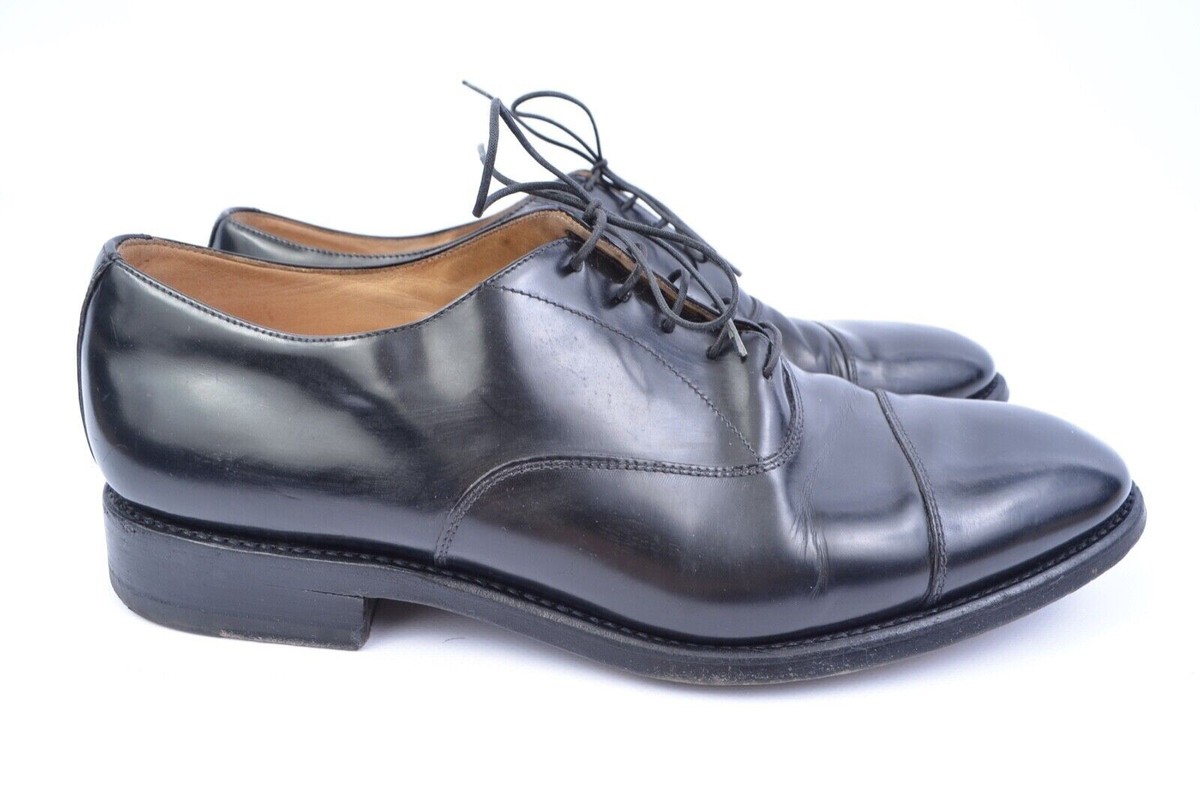 IL GERGO President Black Leather Mens Oxford Dress Shoes  display picture 1