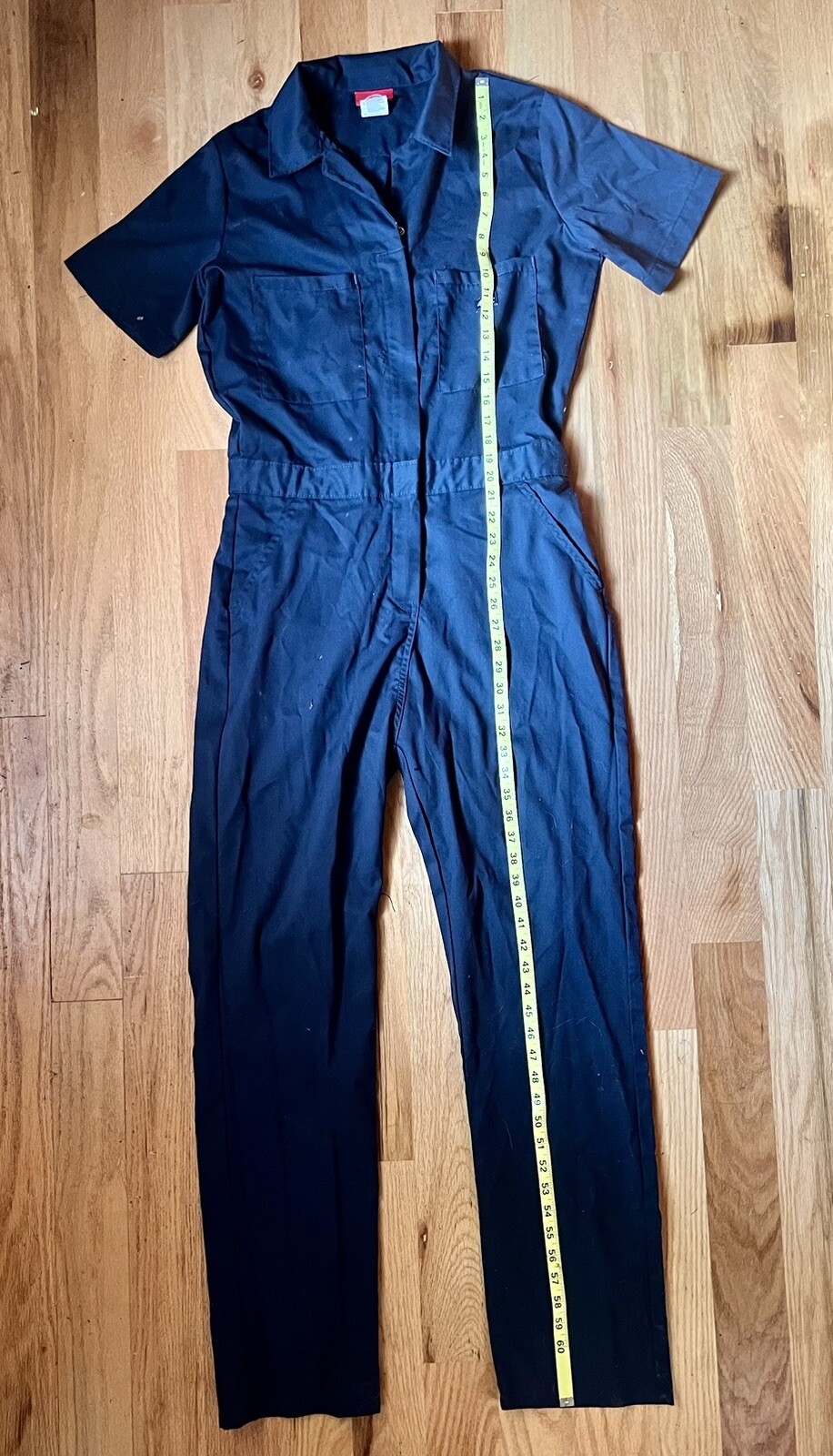 Dickies Women's TempIQ Short Sleeve Flex Coverall Navy Medium with